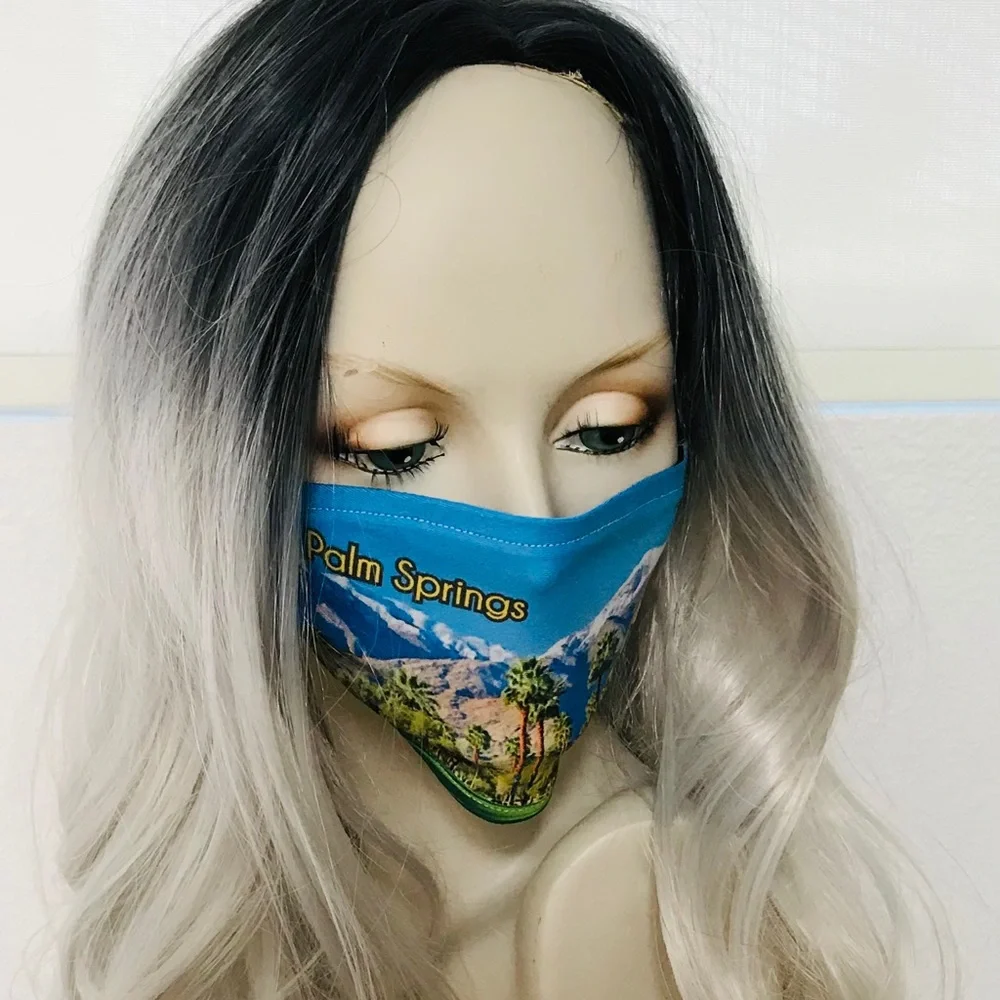 Beautiful New PALM SPRINGS Adult FACE MASK O/S